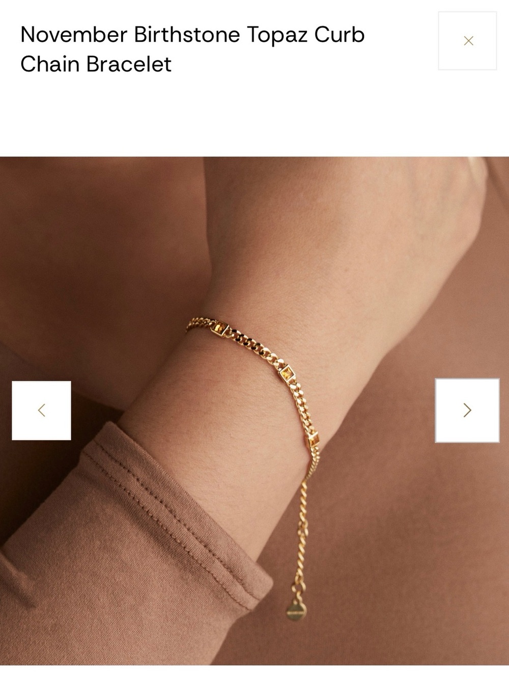 Alex and Ani Gold Topaz Accent Curb Chain Bracelet